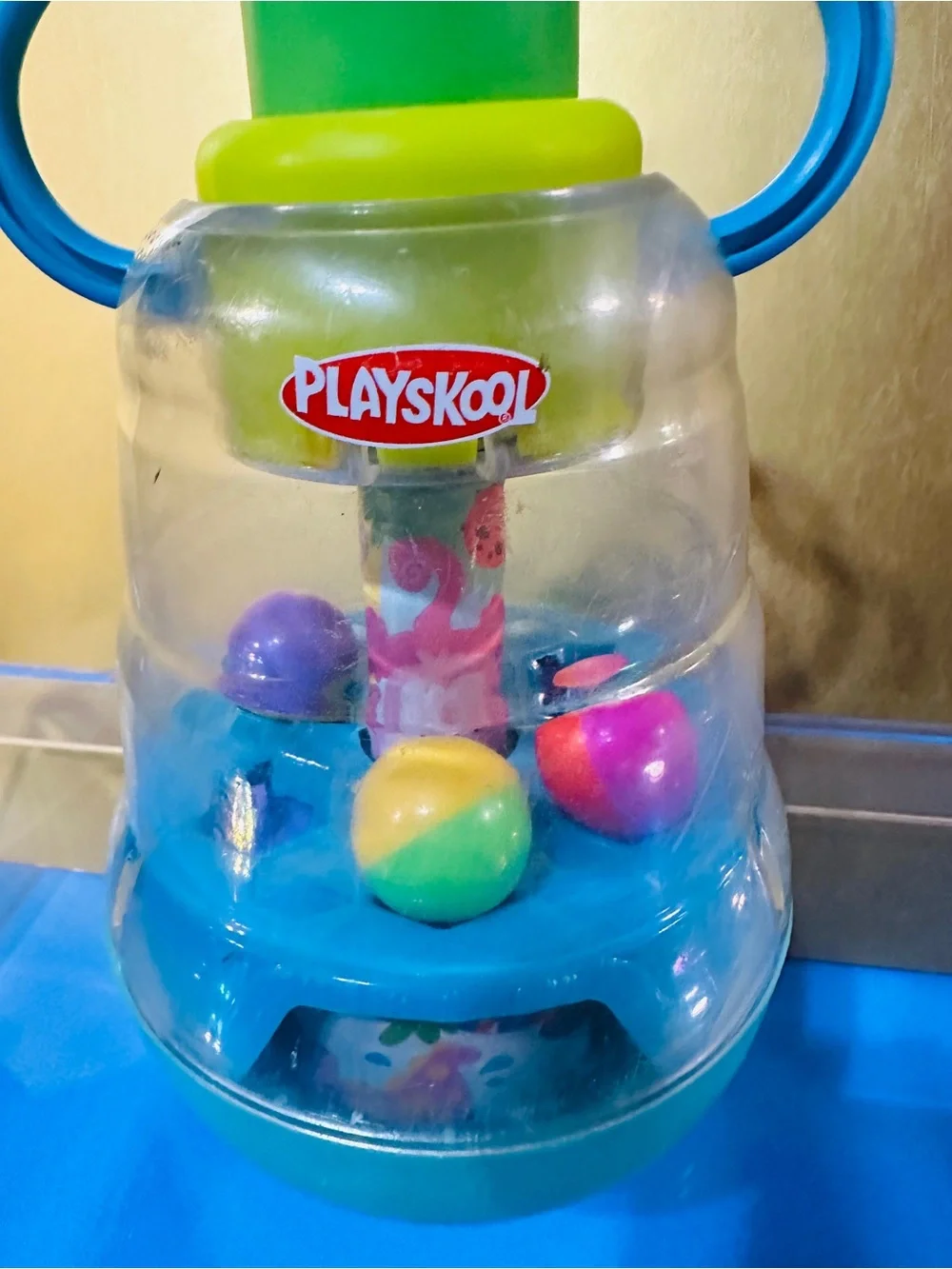 PLAYSKOOL Vintage 90’s Busy Tumble Spinning Balls Baby Push Popper Toy